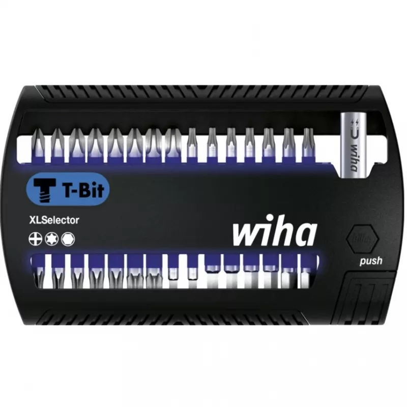WIHA 41830 - Bit-Set XLSelector, 31 dalių mišrus, 25 mm, T-Bit (41830)
