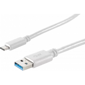 USB laidas ShiverPeaks BS13-31046 USB 3.2 Gen 1 3 m USB A USB C baltas