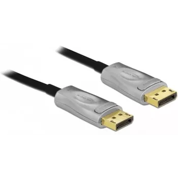 DeLOCK DisplayPort kabelis, DisplayPort (M) į DisplayPort (M), DisplayPort 1.4, 15,0 m, palaiko 8K UHD (7680 × 4320), juoda (85886)