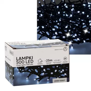 LED juostos rinkinys Extralink 500L šalta balta – ilgis 3 m + 25 m vidui / lauke