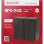 DEFENDER SPK-240 laidiniai staliniai garsiakalbiai, 2.0, 6 W RMS, USB maitinimas, 3,5 mm, juodi
