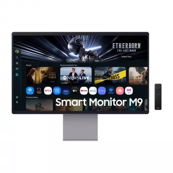 Samsung M90SF monitorius 81,3 cm (32 col.) 3840 x 2160 pikselių 4K Ultra HD OLED sidabrinis