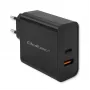 Qoltec 52380 Super Quick PD įkroviklis | 1xUSB-C | 1xUSB | 65W | 5-20V | 1,5-3,25A | Juodas