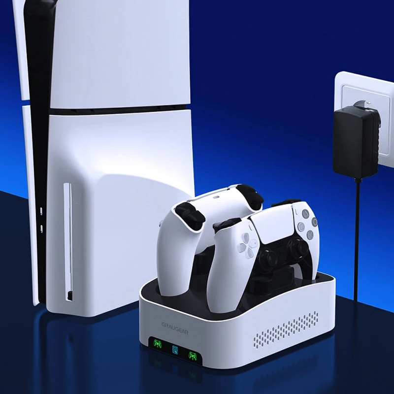 GrauGear G-3506-CG 3,5 colio išorinis žaidimų HDD 4TB su PS5 valdiklio įkrovimo stotele