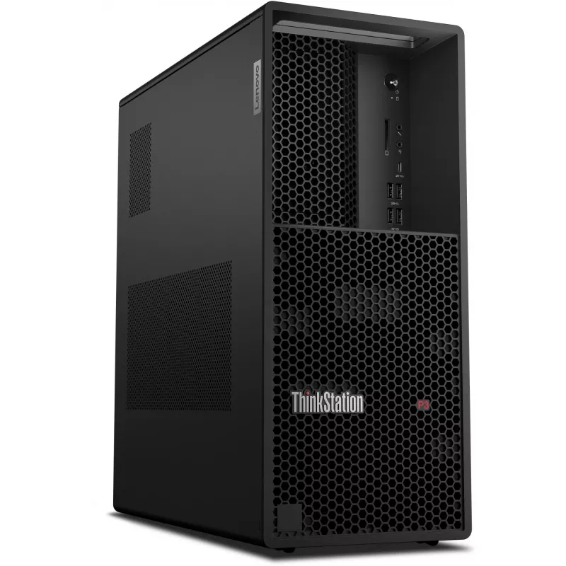 Lenovo ThinkStation P3 Tower Gen 2 Intel Core Ultra 9 285K 48 GB DDR5-SDRAM 512 GB SSD Windows 11 Pro darbo stotis juoda