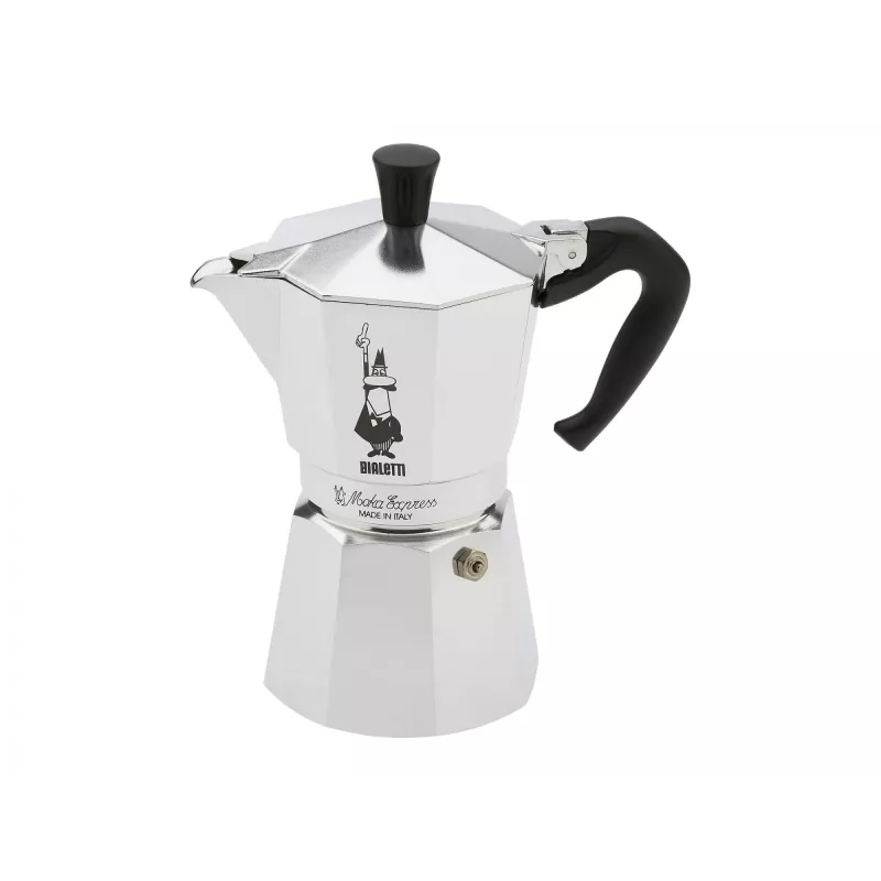 Bialetti Moka Express kavos virimo puodas 0,3 L, aliuminis, juodas