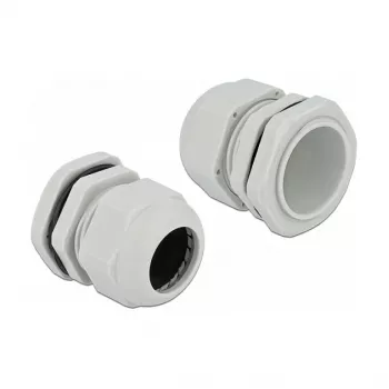 Kabelio įvadas DeLOCK 60227 pilkas plastikinis, 10 vnt.