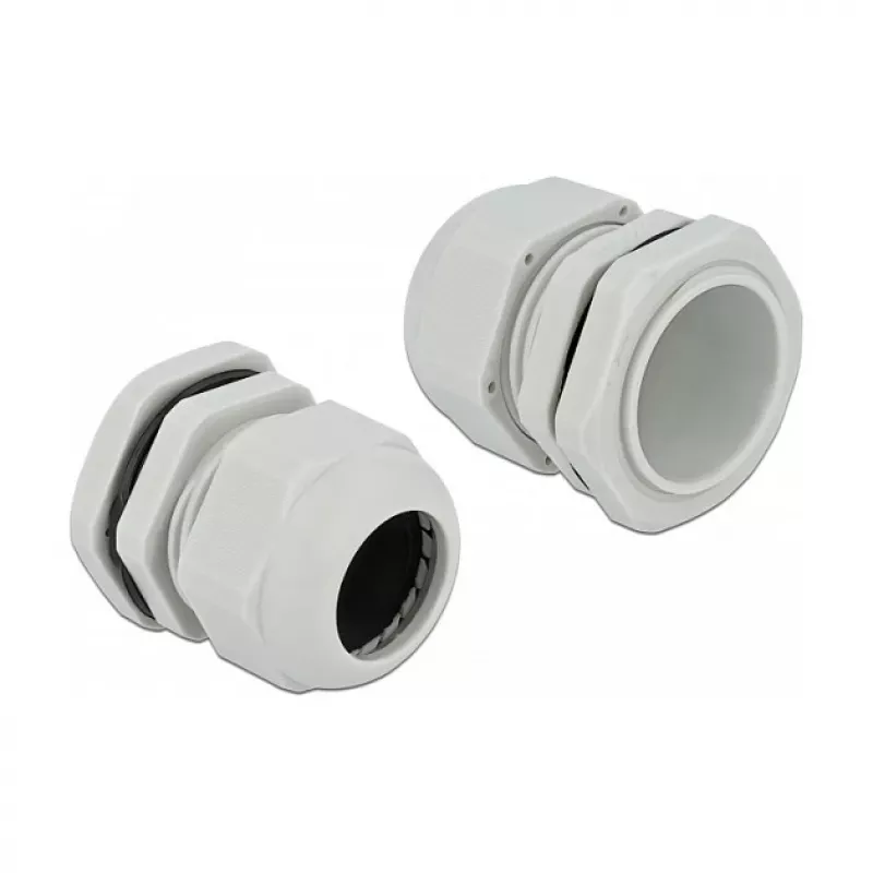 Kabelio įvadas DeLOCK 60227 pilkas plastikinis, 10 vnt.