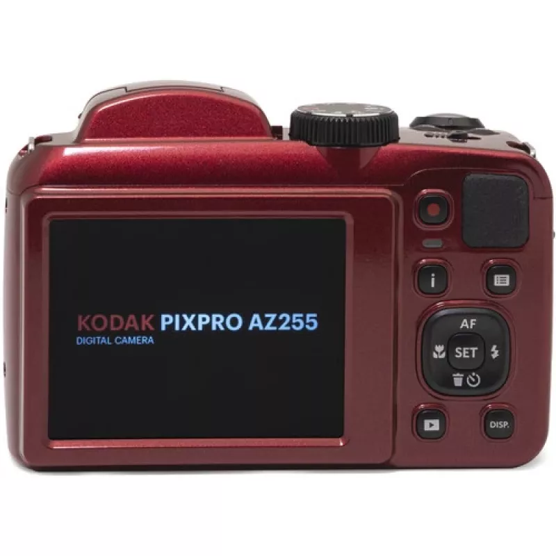Kodak PIXPRO AZ255 1/2.3 Kompaktiška kamera 16,35 MP BSI CMOS 4608 x 3456 pikselių Raudona (AZ255RD)