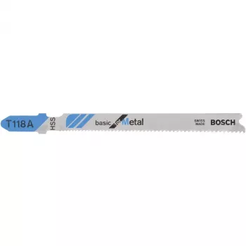 Pjūklelio geležtė Bosch T 118 A High-Speed Steel HSS 5 vnt.