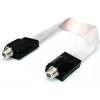 Juostinis kabelis FD 3 e+p 0,2 m Moteriškas/Moteriškas Baltas 75 Ω