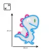 Dekoratyvinė neoninė lempa MANTA SNL56MT Dinozauro stiliaus