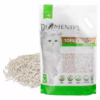 DIAMENTIQ Tofu Neutral Ultra clumping – augalinis kačių kraikas – 4 kg