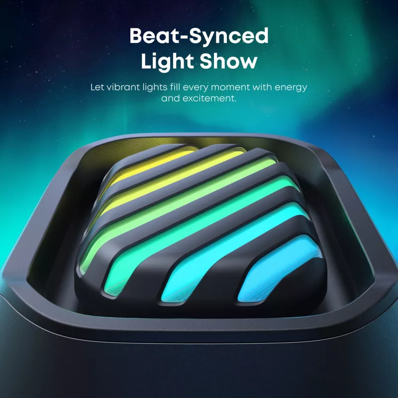 Nešiojama 2.1 garsiakalbių sistema Soundcore Boom 2 Pro Juoda