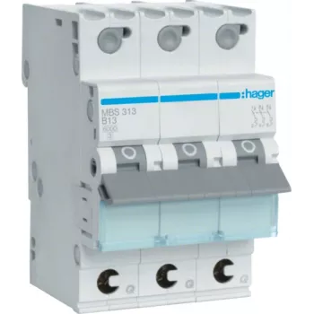 Automatinis jungiklis Hager MBS313, B tipas, 13 A, 3 moduliai