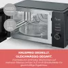 Kombinuota mikrobangų krosnelė SEVERIN MW 7798, ant stalviršio, 29 L, 900 W, juoda, 315 mm besisukantis padėklas