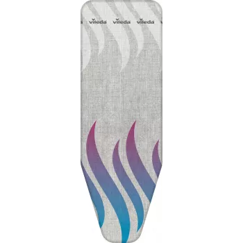 VILEDA Total Reflect mėlynos, pilkos, baltos spalvos lyginimo lentos viršutinis užvalkalas 1300 x 450 mm lentoms