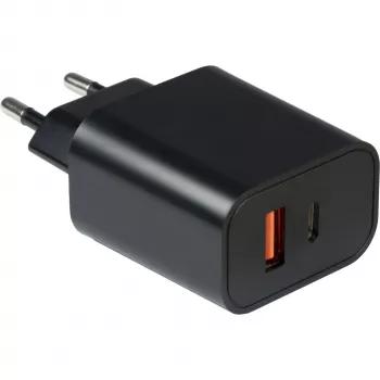 Inter-Tech PD-2120 20W PD ir QC 3.0 greitasis įkroviklis juodas