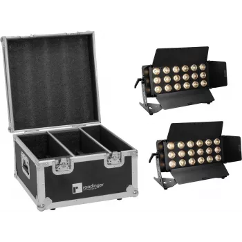 LED šviesų rinkinys EUROLITE CLS-18 QCL RGB/WW 18x7W su transportavimo dėklu
