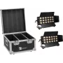 LED šviesų rinkinys EUROLITE CLS-18 QCL RGB/WW 18x7W su transportavimo dėklu