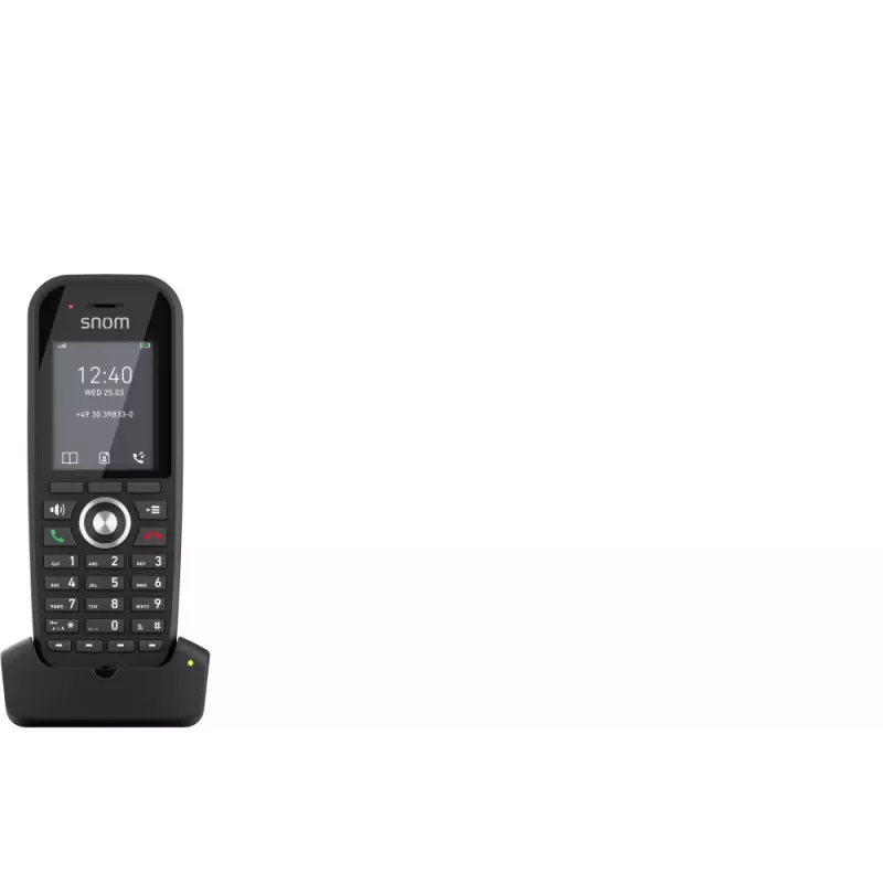 DECT telefonas Snom M30 IP DECT nešiojamas ragelis juodas