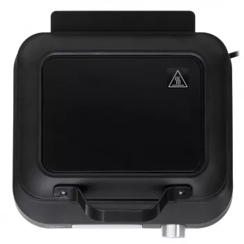 Vafelinė Adler AD 3087 – elektrinė belginių vaflių keptuvė, 2200 W, 2 stačiakampės plokštės 9×17 cm, juoda