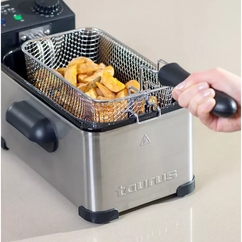 Gruzdintuvė Taurus Fry 3 Single – 3 l, 2000 W, nerūdijantis plienas