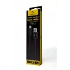 Gembird CCDB-mUSB2B-AMLM-6 kabelis iš USB-A į Lightning, su medvilniniu apvalkalu, metalinės jungtys, USB 2.0, 1,8 m, juodas