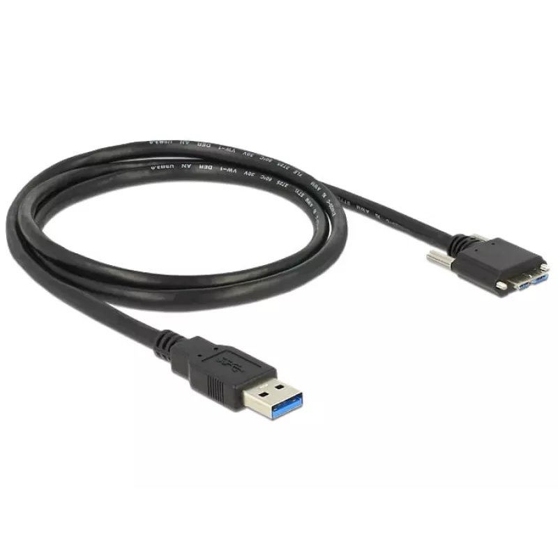USB kabelis DeLOCK 1 m USB 3.0 / USB 3.2 Gen 1 Micro-USB B juodas