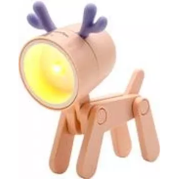 LED stalinė lempa RealPower 486313 rožinė, baterijomis maitinama