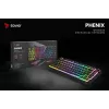 Belaidė mechaninė klaviatūra Savio SAVGK-PHENIX YELLOW PUDDING, Gateron Yellow Pro, 75 %, geltona, USB