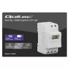 DIN bėgelio elektroninis laikmatis QOLTEC 50983, maitinamas baterija, automatikos grandinėms