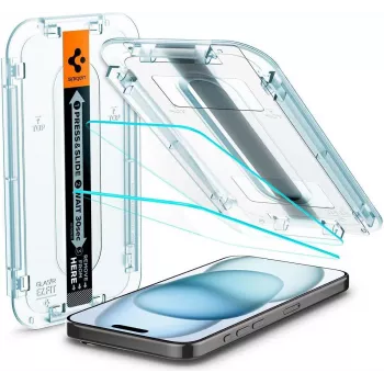 Spigen AGL06903 Ekrano apsauga išmaniesiems telefonams Skaidri plėvelė Apple 2 vnt.