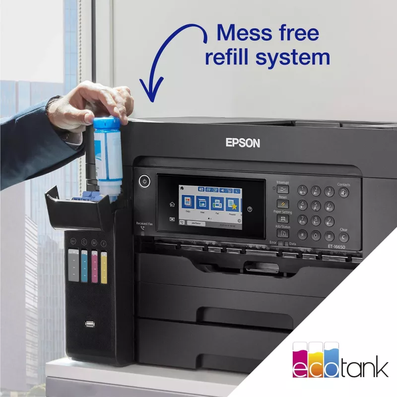 Epson EcoTank ET-16605 rašalinis spausdintuvas A3 4800x2400 DPI 32 ppm Wi-Fi