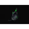 Razer Kraken V2 Pro Kitty Edition, laidinis, uždedamas ant galvos, juodas, žaidimų ausinių rinkinys