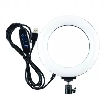 LED žiedinė šviesa, 16 cm, USB