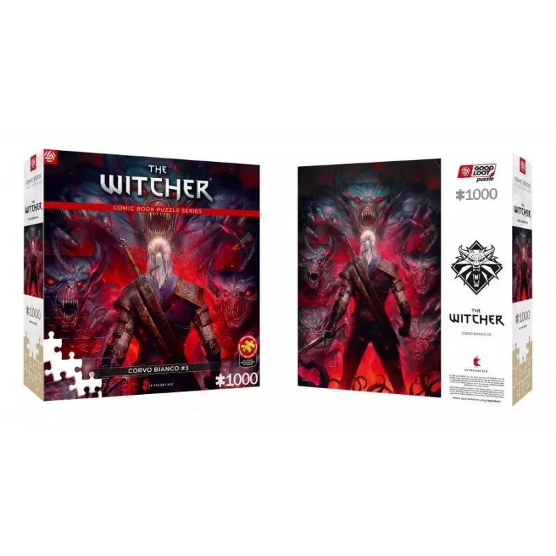 Good Loot komiksų dėlionė: The Witcher (Wiedźmin) Corvo White, 1000 dalių