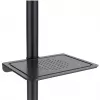 Mobilus televizoriaus stovas MACLEAN MC-949, 32–55 col., VESA 75×75–400×400 mm, 25 kg, 147–155 cm, lentyna, juodas