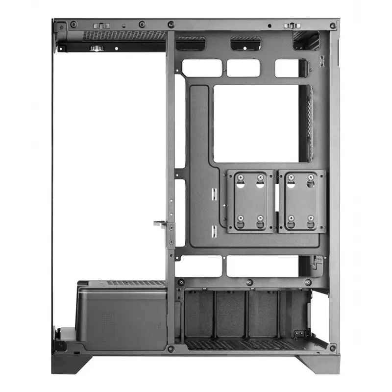TACENS Mars Gaming MCPRISMA Midi Tower PC korpusas, juodas, grūdintas stiklas, ATX/Micro-ATX/Mini-ITX, 2x3,5 colio + 2x2,5 colio lizdai