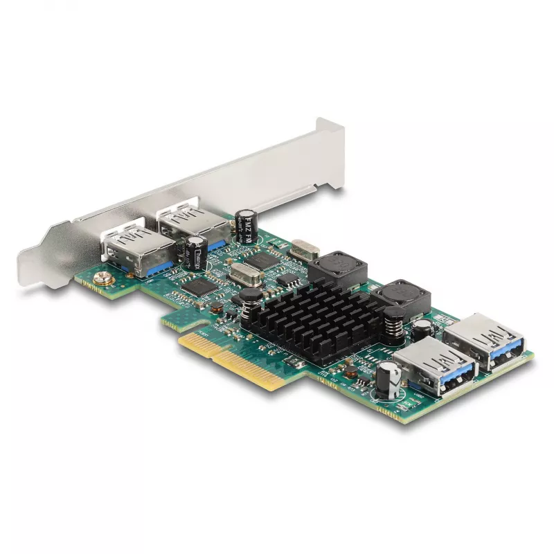 DeLOCK PCI Express x4 kortelė 2 x USB 5 Gbps Type-A 2 x vidiniai USB