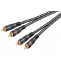 Wentronic Goobay garso laidas – kompozitinis audio – RCA (S) į RCA (S) – 1,5 m – dvigubai ekranuotas koaksialinis laidas – juodas (50032)