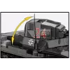 Konstrukcinis rinkinys Cobi Panzer I Ausf. B – 654 detalės, detalaus tanko modelio rinkinys