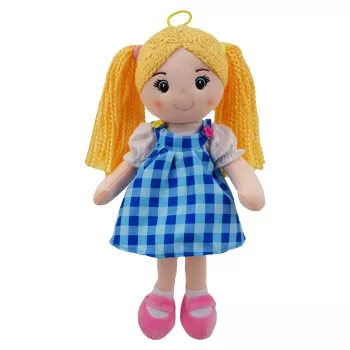 TULILO Basia skudurinė lėlė 35 cm minkštas audinio žaislas vaikams