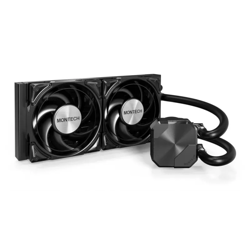 Montech HyperFlow Silent 240 procesoriaus viskas viename skysčio aušintuvas 240 mm radiatorius 12 cm juodas 1 vnt.