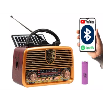 Analoginis radijo imtuvas BLOW RA10 AM/FM saulės energija 77-540