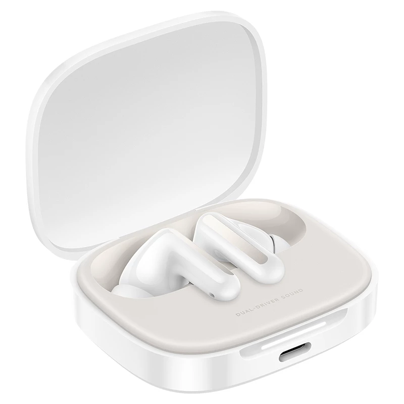Xiaomi Redmi Buds 6 belaidės ausinės su mikrofonu, debesies baltumo