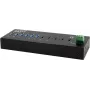 EXSYS GmbH 10 prievadų USB 3.2 Gen 2x1 metalinis HUB, 4x USB-C + 6x USB-A (EX-12280HMS)