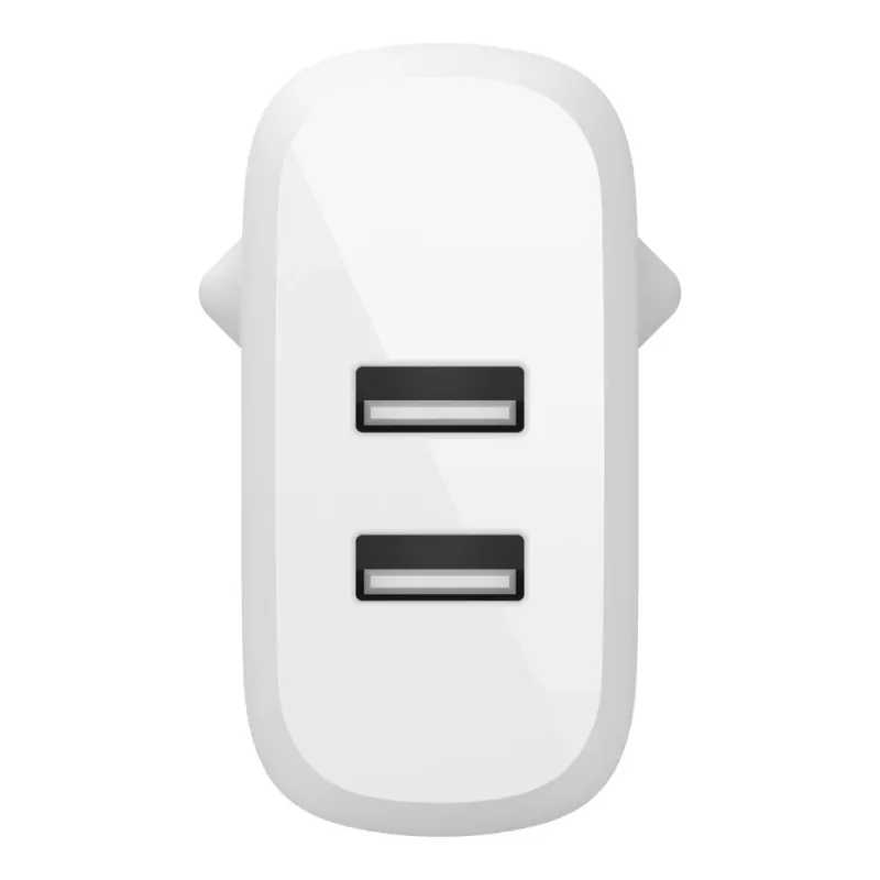 Belkin BOOST CHARGE maitinimo adapteris - 24 W - QC 3.0 - 2 USB išėjimai - baltas (WCB002VFWH)