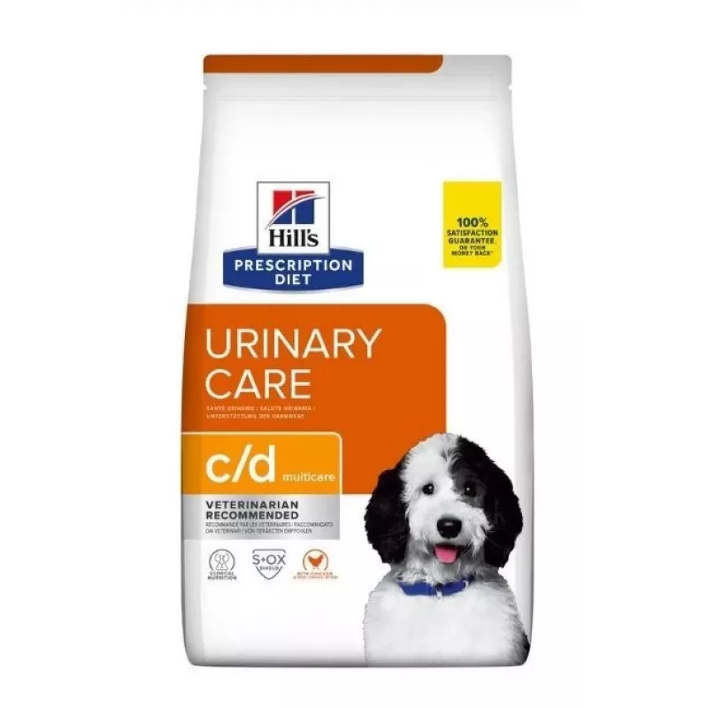 HILL'S PRESCRIPTION DIET Canine Urinary Care c/d Multicare Sausas šunų ėdalas su vištiena 1,5 kg