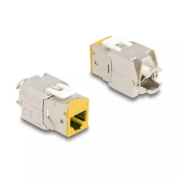 DeLOCK keystone modulis 88111 Plokščias Geltonas RJ-45 10 vnt.
